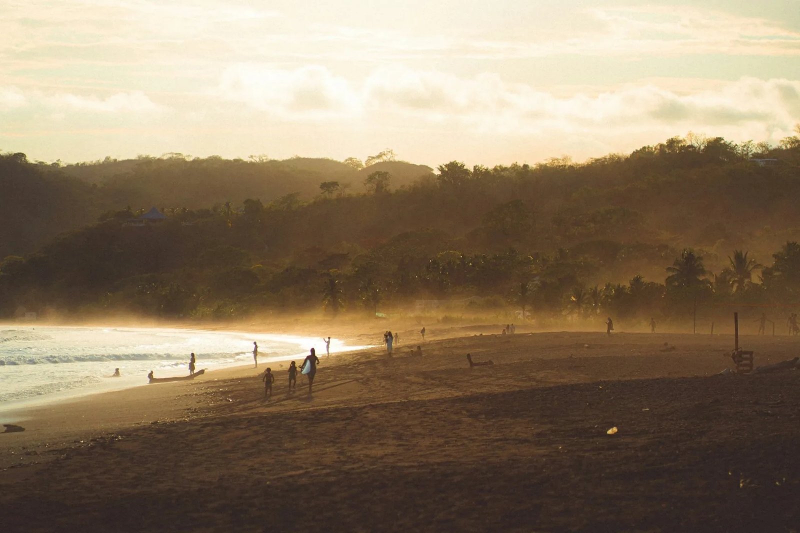 Surfer near the beach at Playa Venao, Panama